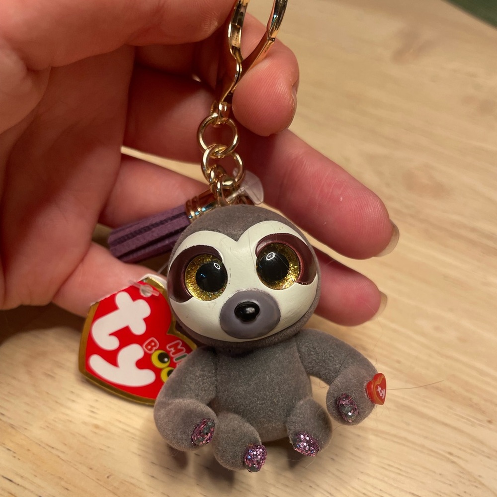 TY Mini Boos Sloth Bag Charm